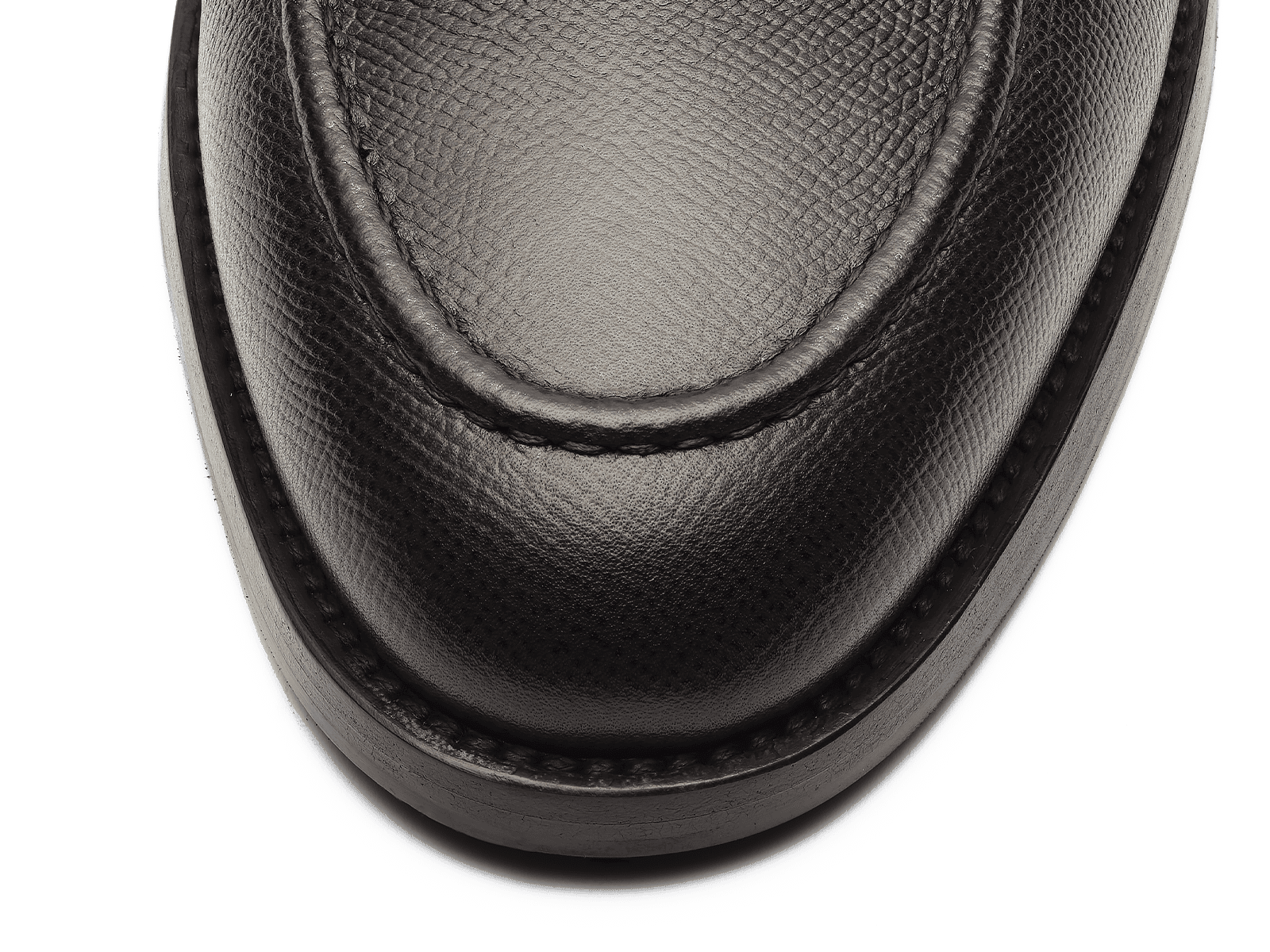 Berkeley Penny Loafers in Dark Brown Hatch Grain Calf