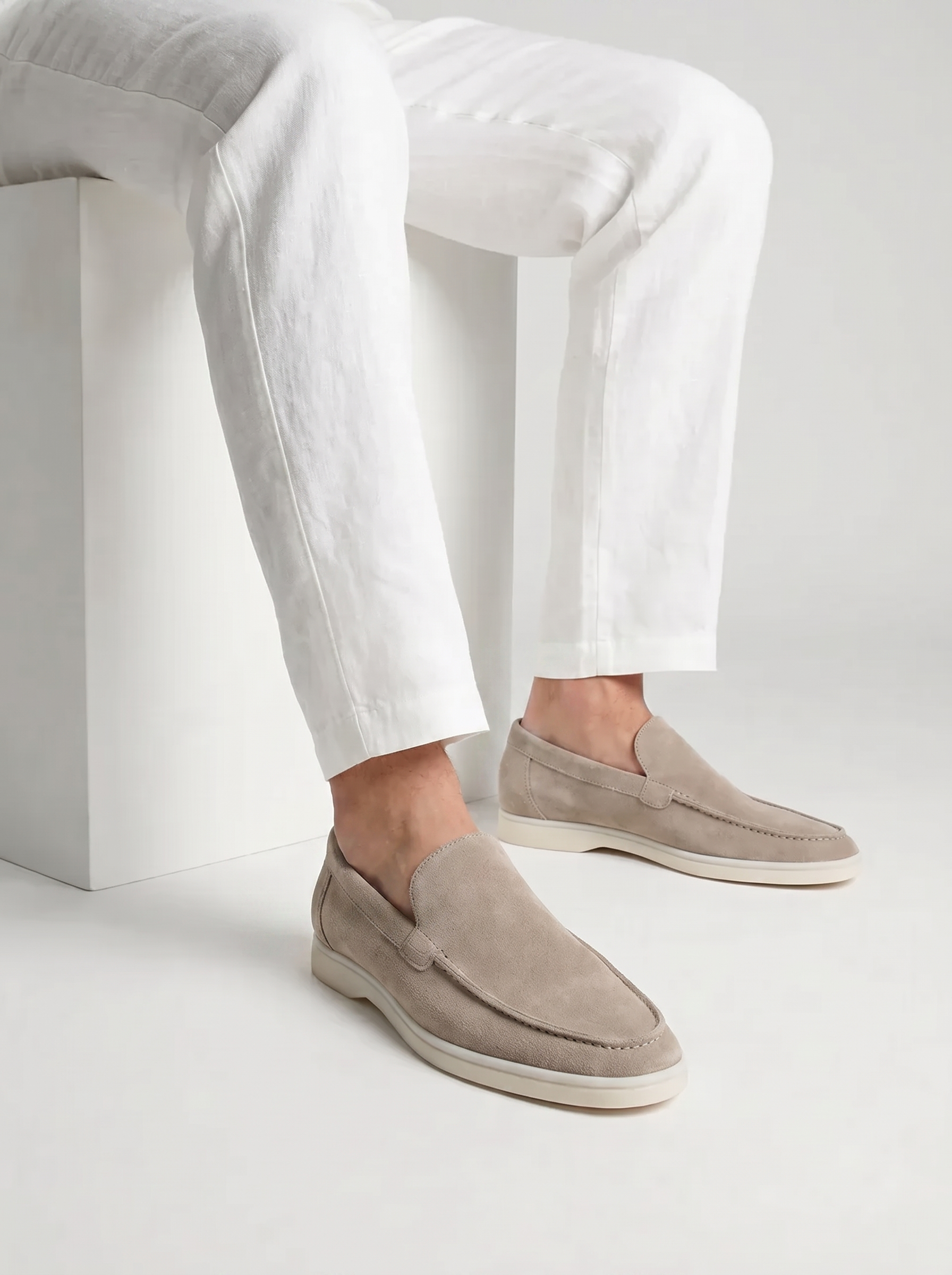 Light Grey Torino Loafers