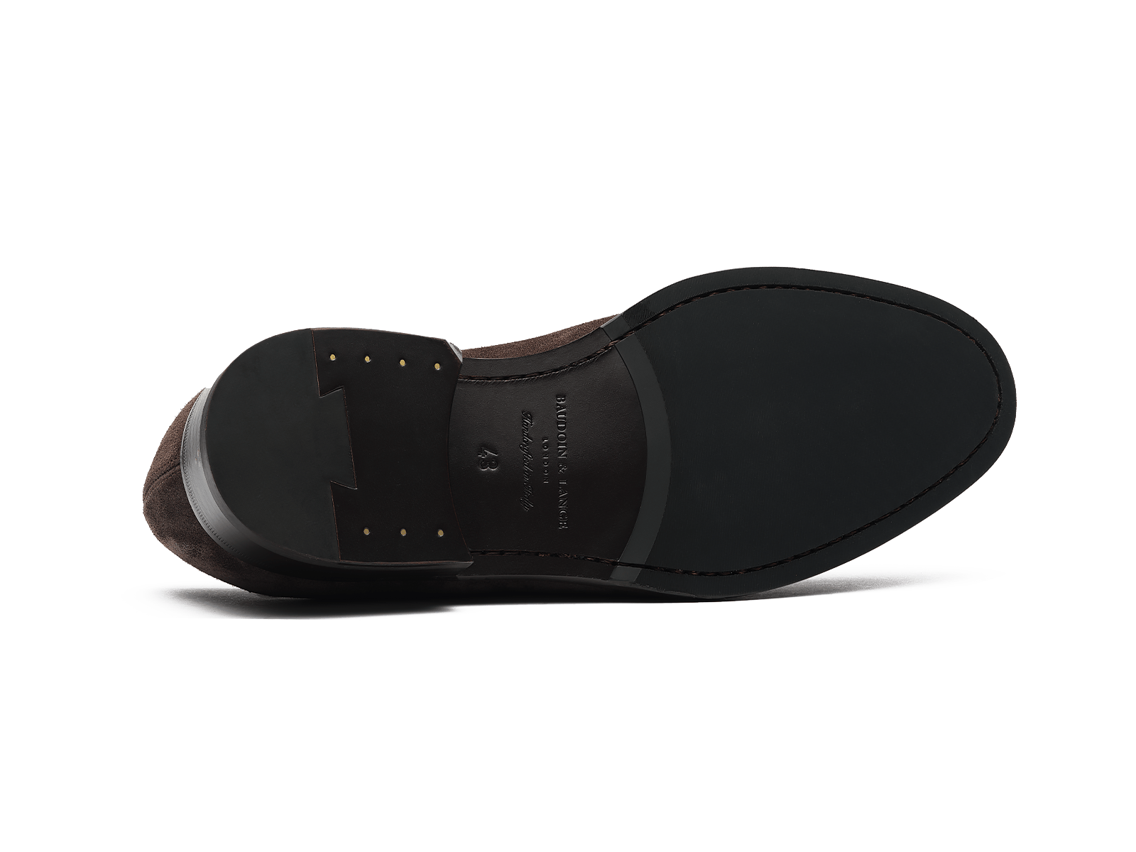 Berkeley Penny Loafers in Dark Brown Suede
