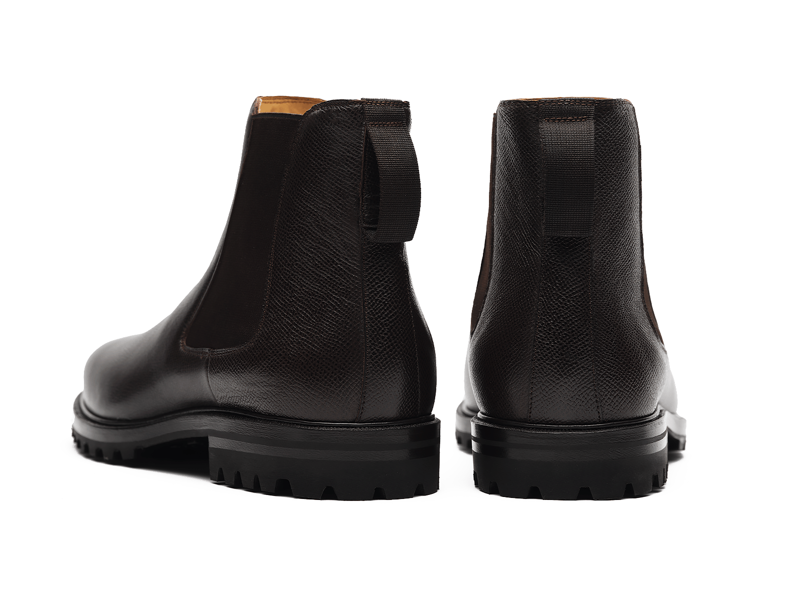 Ribot Boots in Dark Brown Hatch Grain Calf