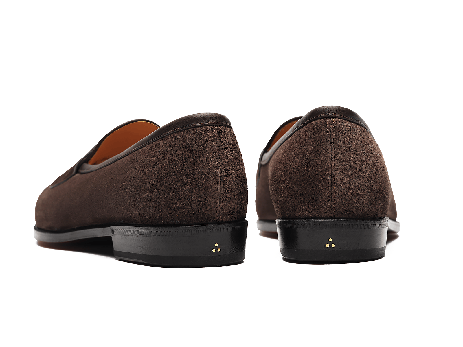 Grand Fleurus Penny Loafers in Dark Brown Shield Suede