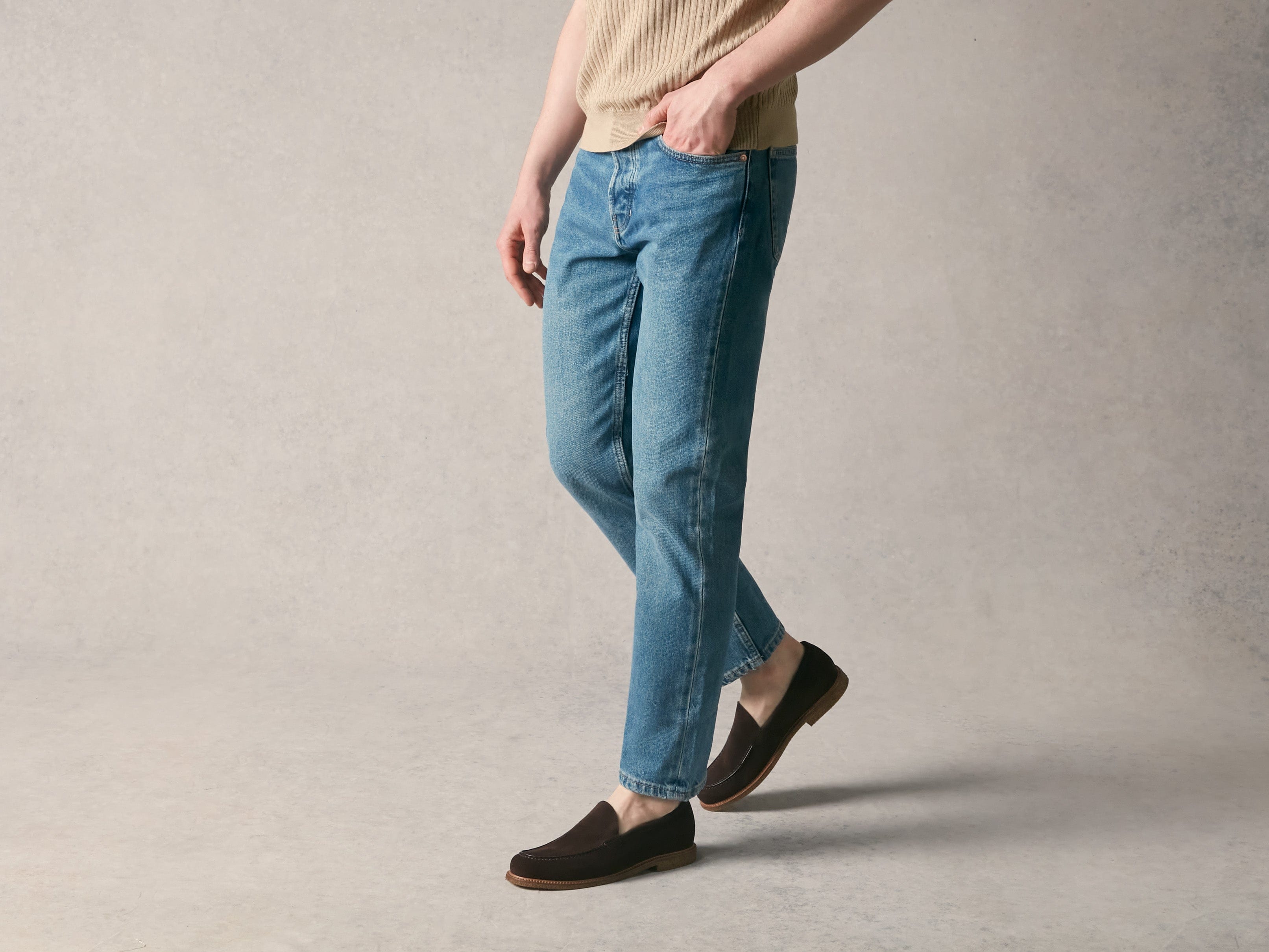 Antibes Loafers in Moka Brown Luxe Suede