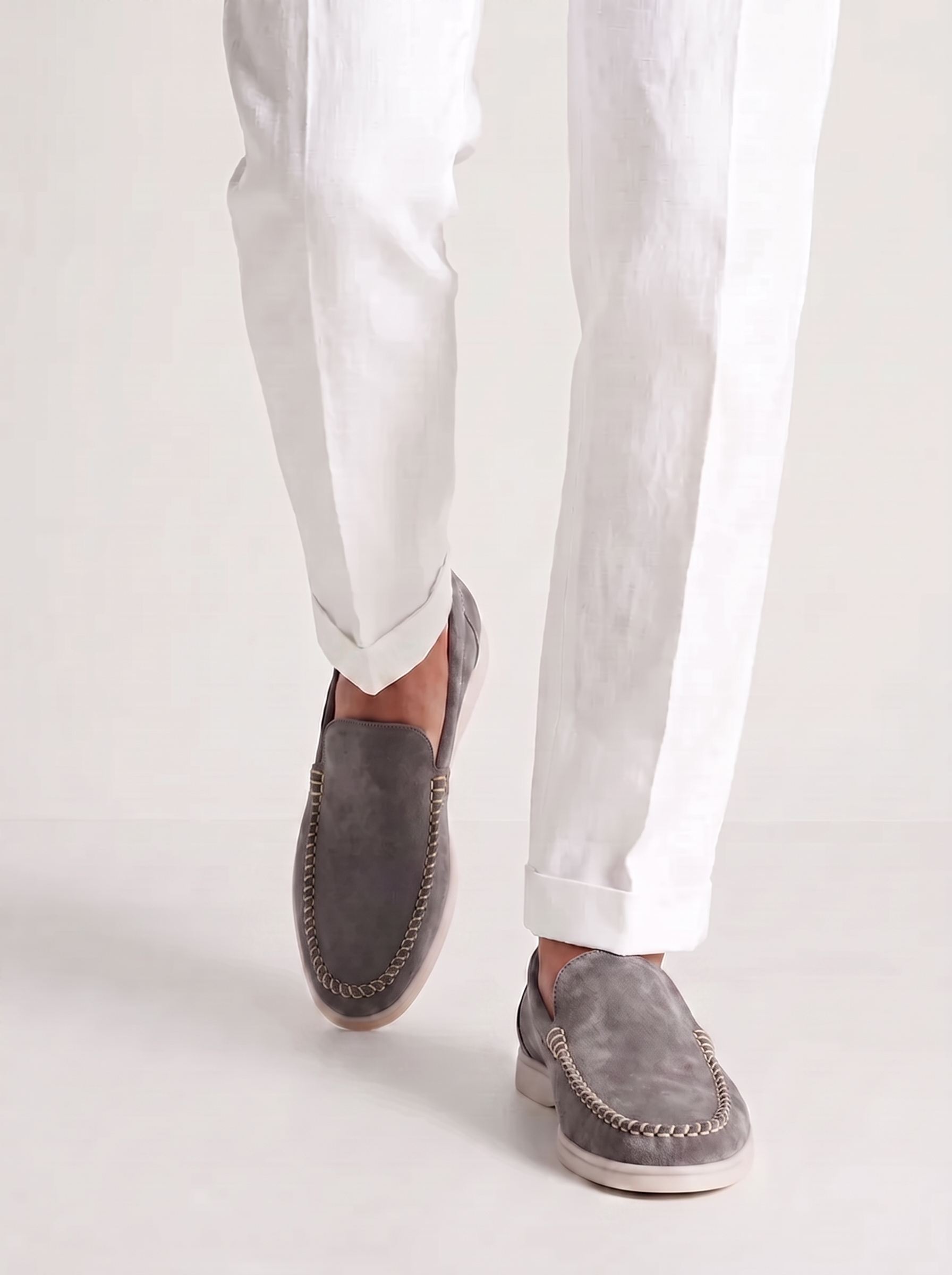 Grey Bellagio Loafers