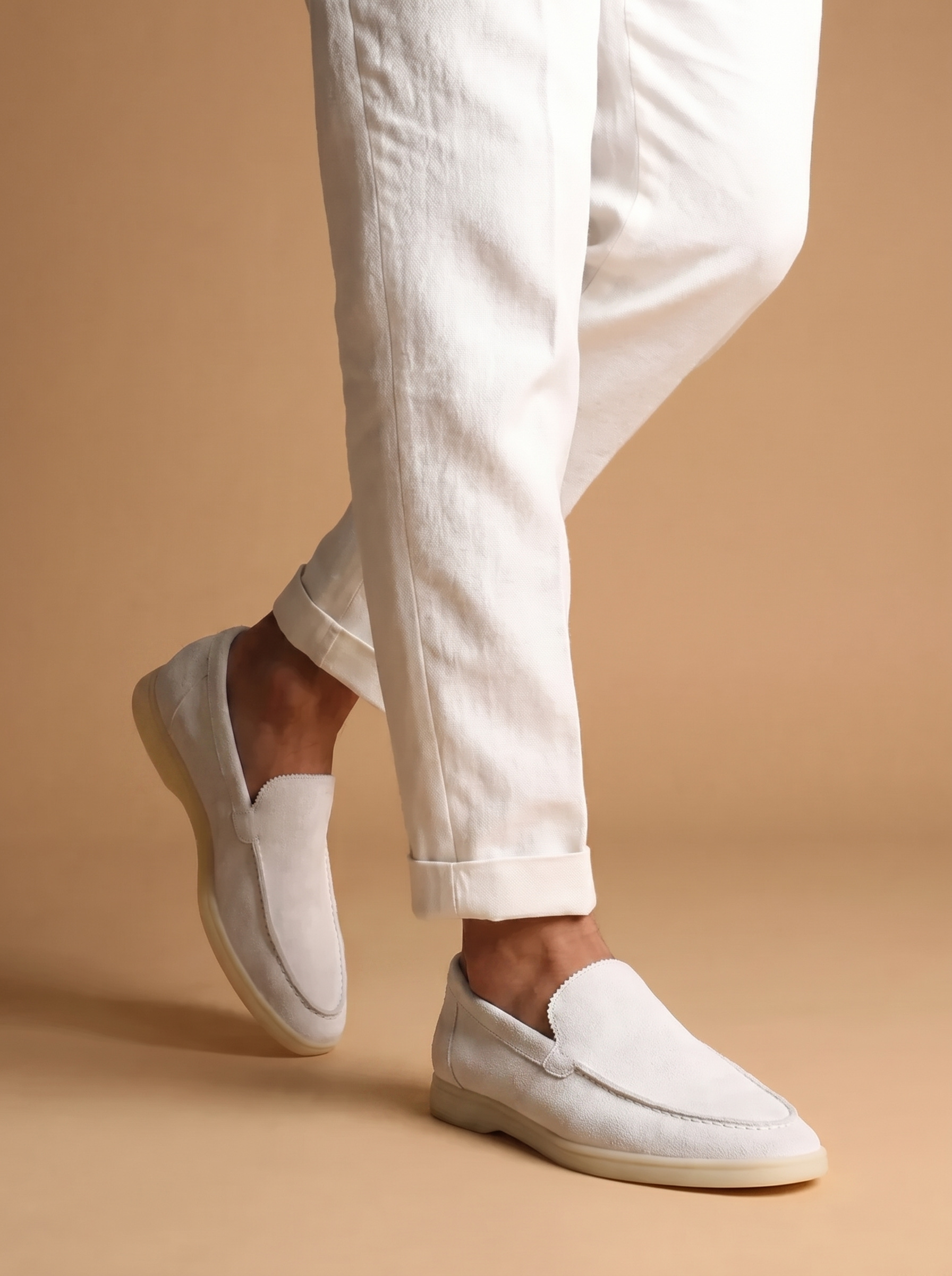 White Torino Loafers