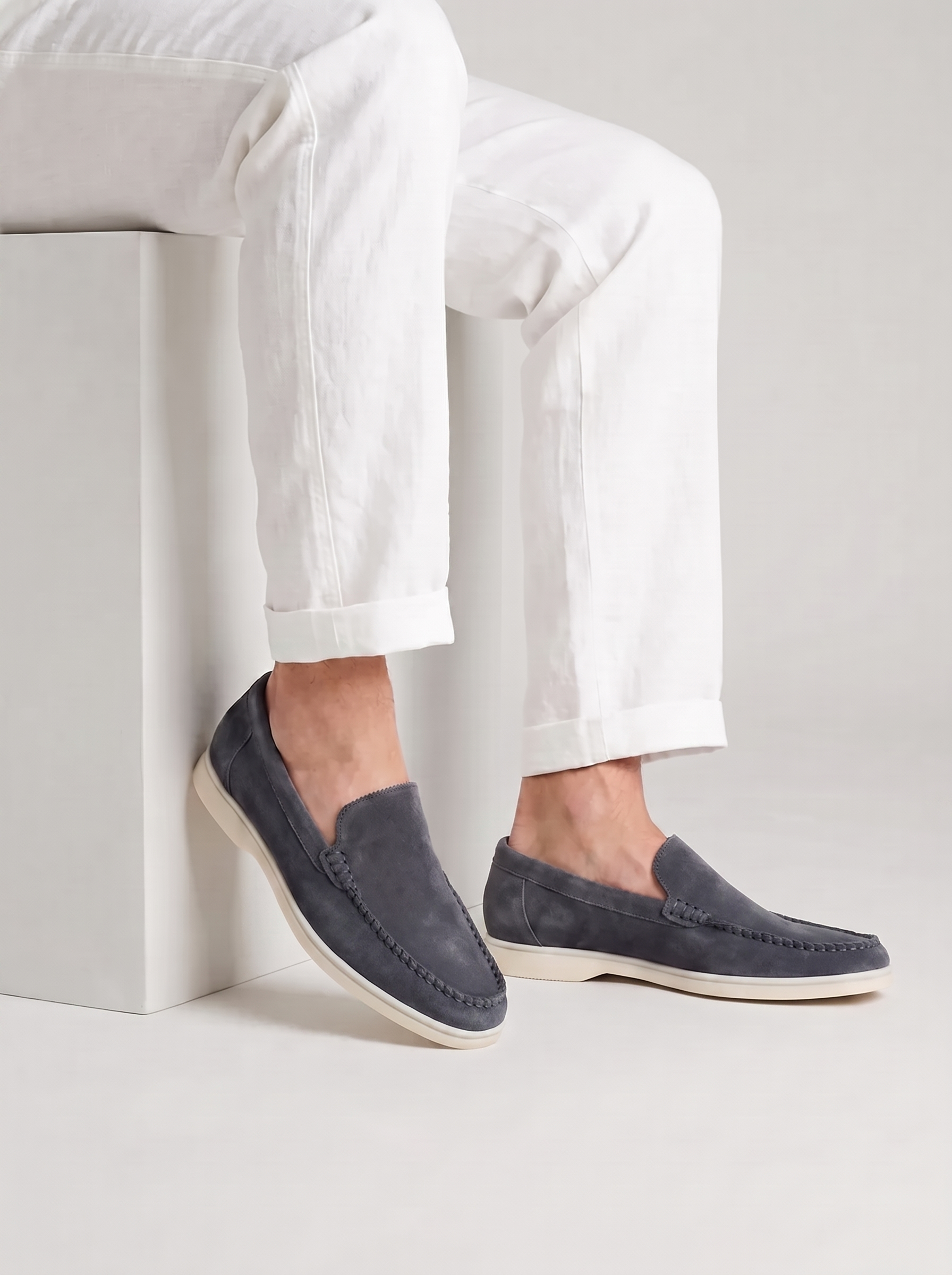 Steel Blue Bellagio Loafers